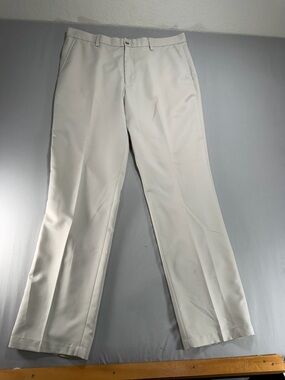 MENS Greg Norman For Tasso Elba Five Iron Tan Pants Size 36/34 #907